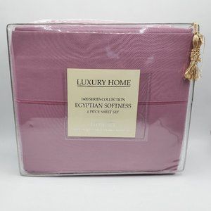 NEW LUXURY HOME EGYPTIAN SOFTNESS 4 PIECE TWIN SHEET SET